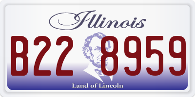 IL license plate B228959