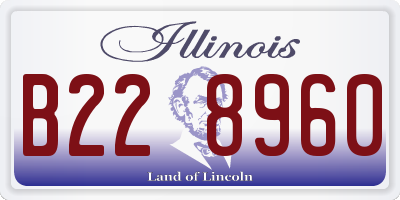 IL license plate B228960
