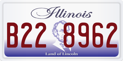 IL license plate B228962