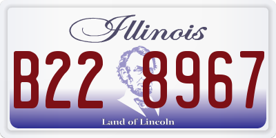 IL license plate B228967