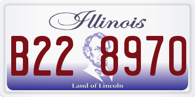 IL license plate B228970
