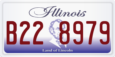 IL license plate B228979