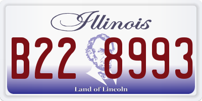 IL license plate B228993