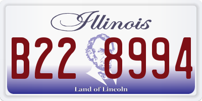IL license plate B228994