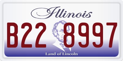 IL license plate B228997