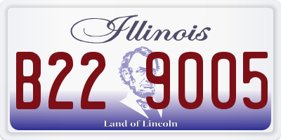 IL license plate B229005
