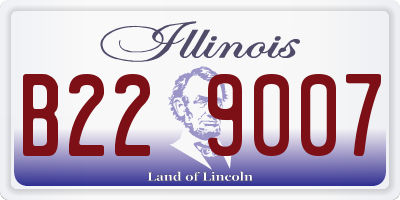 IL license plate B229007