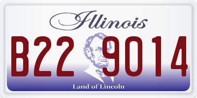 IL license plate B229014