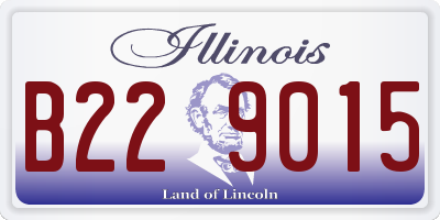 IL license plate B229015