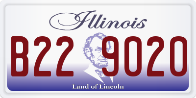 IL license plate B229020