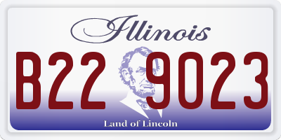 IL license plate B229023