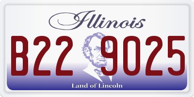 IL license plate B229025