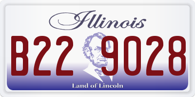 IL license plate B229028