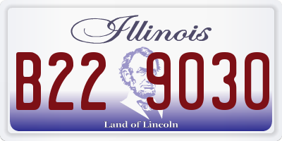 IL license plate B229030