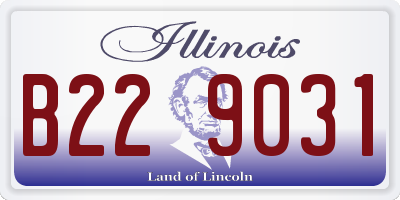 IL license plate B229031