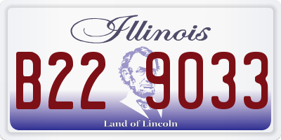 IL license plate B229033