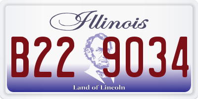 IL license plate B229034