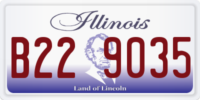 IL license plate B229035