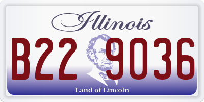IL license plate B229036