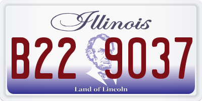 IL license plate B229037