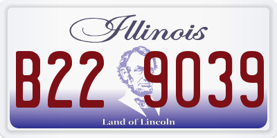 IL license plate B229039