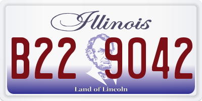 IL license plate B229042