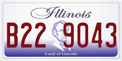 IL license plate B229043