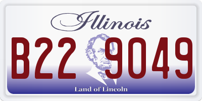 IL license plate B229049