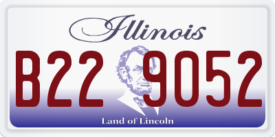 IL license plate B229052