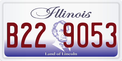 IL license plate B229053