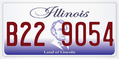IL license plate B229054