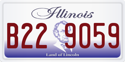 IL license plate B229059
