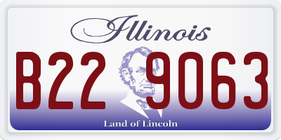 IL license plate B229063