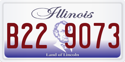 IL license plate B229073
