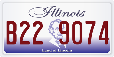 IL license plate B229074