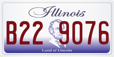IL license plate B229076