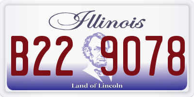 IL license plate B229078