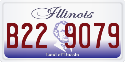 IL license plate B229079
