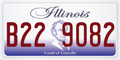 IL license plate B229082