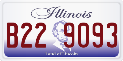 IL license plate B229093