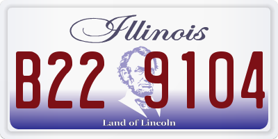 IL license plate B229104