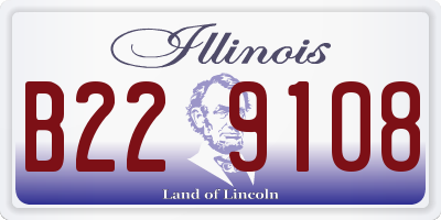 IL license plate B229108