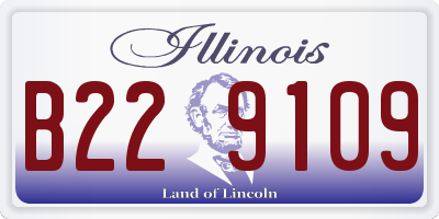 IL license plate B229109