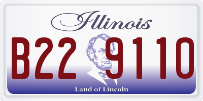 IL license plate B229110