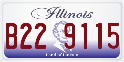 IL license plate B229115