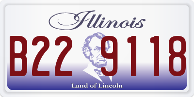IL license plate B229118