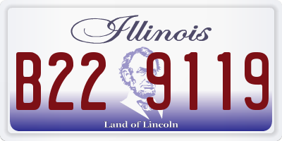 IL license plate B229119