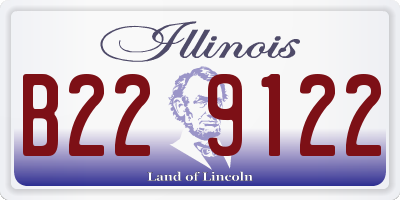 IL license plate B229122