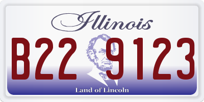 IL license plate B229123
