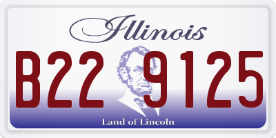 IL license plate B229125
